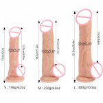 New Skin Feeling Reality Sexy Slave Ultra Realistic Dildo Silicone Dildo for Beginners Strong Suction Cup for Hands Free Play