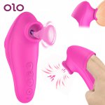 OLO Oral Sucking Vibrator Finger Vibrator Sex Nipple Sucker Adult Sex Toys for Women Clit Stimulation G-spot Vagina Massage