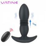 VATINE Anal Vibrator Wireless Remote Control Telescopic Vibrating Dildo Butt Plug Vibrator Prostate Massager Sex Toys for Men