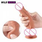 Silicone Replica Realistic Dildo Skin Feeling Male Artificial Penis Suction Cup Female Masturbation Cock Adult Sex Toy for Women