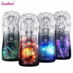 4 Colors Transparent Vagina Male Masturbation Cup Adult Endurance Exercise Sex Products Vacuum Pocket Pussy Cup Sex Toys for Men