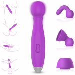 Multi-Speed AV Vibrator Magic Wand Massager Dildo Vibrator With 3 Caps Adult Sex Toys For Woman Clitoris Stimualtor Sexs Toys
