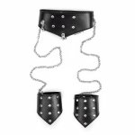 New Bdsm collar with hand cuffs sex toys for Couple women bondage collar SM games sex shop slave collar fetish strapon sex tools
