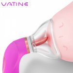 VATINE Sex Product Sucker Pump Vibrator Vacuum Cup Pump Inhale Tongue Licking Vibrator Labia Breast Inhale Enlarge Massage