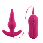 Dingye Sexy Black Rechargable Silicone Anal PlugMassage Adult Sex Toys For Women Man Gay Anal But Plug Sex Products