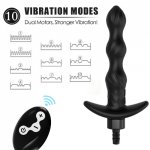 Strong 10 Speeds Remote Control Anal Beads Vibrator Prostat Massager Sex Product Anal/Butt Plug Vibrating Anal Sex Toys for Woma