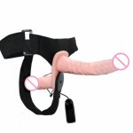 Double Ended Vibrating Penis Strapon Harness Kits Double Dildo Adjustable Belt With Cock Adult Sex Toys for Women BW-22020