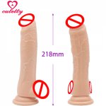 Size 218mm*43mm Realistic big large dildo suction cup dildos penis on suckers big dick sex toys silicona pene drop shipping