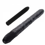 Yema, (L39*D4 CM)Double Dildo Flexible Soft Jelly Vagina and Anal Women Gay Lesbian Double Ended Dong Sex Toy Sex Products 