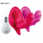 Zerosky, Zerosky Remote Vibrator 10 Speed Female Masturbation Strapless Strapon G-spot Dildo Vibrators Adult Erotic Sex Toy for Women