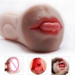 Artificial Vagina Sex Toys for MenDeep Throat Mouth Pocket Pussy Male Masturbator Double Hole Adult Masturbation Cup