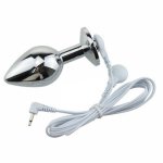 Exotic Accessories Electric Shock Metal Butt Plug Anal Plug Electro Anal Electro Shock Sex Toys For Men And Women