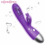 AV Stick Vibrator Waterproof Silicone Rabbit Dual Motor Clit Stimulation Vagina Massage Dildo Vibrator Sex Toys For Women Female