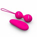 Slilcone Vibrating Egg G Spot Vibrator Clitoris Stimulator Exercise Vaginal Tight Kegel Ball Remote Control Sex Toys for Women
