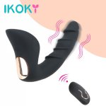 Ikoky, IKOKY 10 Frequency Prostate Massager Wireless Remote Control Adult Toy Anal Plug Anal Dildo Vibrators Sex toy for Men