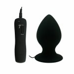 Big Size 7 Mode Vibrating Silicone Butt Plug Large Anal Vibrator Huge Anal Plug Unisex Erotic Toys Sex Products