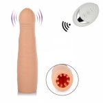 Wireless Penis Enlargement Sleeve Dildo Penis Extender Vibrator for Men Delay Ejaculation for Women Orgasm Masturbation Sex Toys