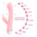 IKOKY 10 frequency Rabbit Vibrator G-spot Massager AV Wand Sex Toys for Women Waterproof Female Masturbation Adult Products