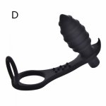 10 Speed Waterproof Man Climax Fantasy Vibrating ButtPlug and CockRing Silicone Male Prostate Massager Anal Vibrators for Men