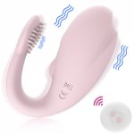 Powerful Double Motor Vibrator Wireless Remote U Vibrator For Couples Women Wearable Clitoris Massage G Spot Stimulator Sex Toy