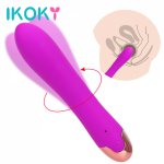 Ikoky, IKOKY Vagina Clitoris Stimulate G-spot Massage Sex Toys for Woman Powerful Vibration Dildo Vibrator Female Masturbator 5 Speeds