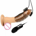 Men's Penis Enlargement Massager Glans Stimulator Delay Lasting Erect Exercise Vibrators Sex Masturbator Adult Sex Toys For Man