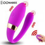 Wireless Control Vibrator Sex Toys For Couples USB Rechargeable Dildo G Spot Stimulator Double Head U Shape Sex Toy For Woman