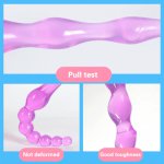Dildos Adult AV Realistic Double Dildo Vibrator Sex ToysSoft Jelly Lesbian Vagina Anal Plug Butt Plug Massage For Woman