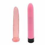 Yema, YEMA 2PCS Multispeed Magic Wand Vibrator&Short Realistic Dildo Anal Butt Plug for Beginner Adult Sex Shop Knob Type Speed