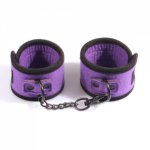 Adult restraint handcuffs for beginners, Teflon fabric restrain hand cuffs sex toys adult product for couples