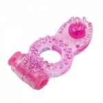 Clit Dual Vibrating Cock Ring Butterfly Ring Stretchy Delay Penis Ring Sex Toys Cock Vibration Condom Ring Vibrator Sex Product