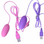 Candiway USB Charging Jumping Egg Vibrator Clitoral Multi Speed Pleasure Kit Masturbation Bullet Vibrating Sex Toy For Women 1PC