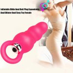 Hot Erotic Sex Anal Bead Plug Vibrators Silicone Butt Plug Erotic Toy Anal Vibrator Adult Sex Toys For Woman Gay