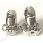 Stainless Steel Cock Cage Penis Ring Male Chastity Device Belt with Stealth Lock fetish Sex shop BDSM adult Sex Toys for man