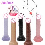 Realistic Huge Dildo Suction Cup Female Masturbation Stimulator Anal Butt Erotic Bullet Cock Simulation Penis Sex Toys for Woman