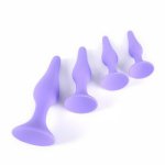 Purple Silicone Anal Plug Butt Plug Adult Products For Beginner Erotic Toys Anal Sex Toys For Men Women Prostate Massager