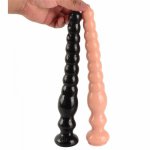33CM Soft Medical PVC Anal Plug Beads Long Orgasm Vagina Clit Pull Ring Ball Butt Toys Adults Women Stimulator Sex Adult Tools