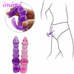 Womanizing Silicone Anal Dildo Prostate Massager Anal Beads Plug G Spot Butt Plug Masturbation No Vibrator Sex Toys for Woman