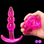 Penis Anal Butt Plug Erotic Gay Strapon Mini Dildo Anal Beads Massage G-spot No Vibrator Adult Sex Toys For Woman Men Sex Shop