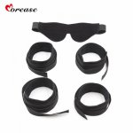 Morease, Morease  Sex Toy for Couples Black Bondage Eyemask Restricted Handcuffs Ankle Cuffs BDSM Slave Role Play Game Harness Tool
