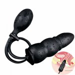 Silicone Inflatable Anal Plug Expander Sex Toys for Woman&Men Couples Gay Anal Inflable Enema Nozzle Anus Enlarger Enema Plug
