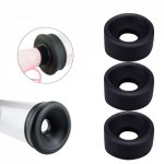 Male Penis Pump Ring Silicone Sleeve Penis Extender Trainer Accessories Penis Erection Enlarger Exerciser Adult Sex Toys for Men