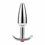 plug anal metal Aluminum alloy anal plug sex toys for men and women G-sport Anal Vagina Trainer Toys With Jewel Base W328