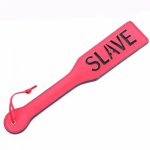 Sex Toys for couples,Black Leather SLAVE SM Flog Spank Paddle Beat Submissive Kinky Fetish BDSM Whip Torture Gear Sex product