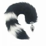 Fox, Stainless Steel Anal Plug Fetish Cosplay Animal Fox Tail Metal Butt Plug For Women Men Role Play Sex Products For Adults