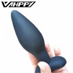 30-45mm Sexy Black Silicone Anal Plug Massage Adult Gay Sex Toys For Women Man Buttplug sexo anal butt plug erotic toys Products