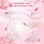 AV Vibrator Sex Toys for Woman G Spot Massager Powerful Magic Wand Clitoris Stimulator vibrating Dildo Female Sex Products