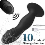 abdo Wireless Remote  Control  10 Speeds G-spot Vibration Prostate Massager Anal Vibrator Sex Toys For Women Vibrating Butt Plug