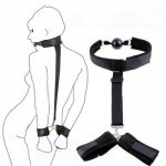 Erotic Sex Toys For Woman Couples Mouth Gag Handcuffs For Sex BDSM Bondage Restraint Collar Fetish Slave Adult Game Sex Products