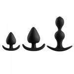 3 Styles Silicone Anal Plug Butt Plug Sex Toys Prostate Massager Pull Beads Ball Petals Sex Toy Anus Toys For Women Man Couple